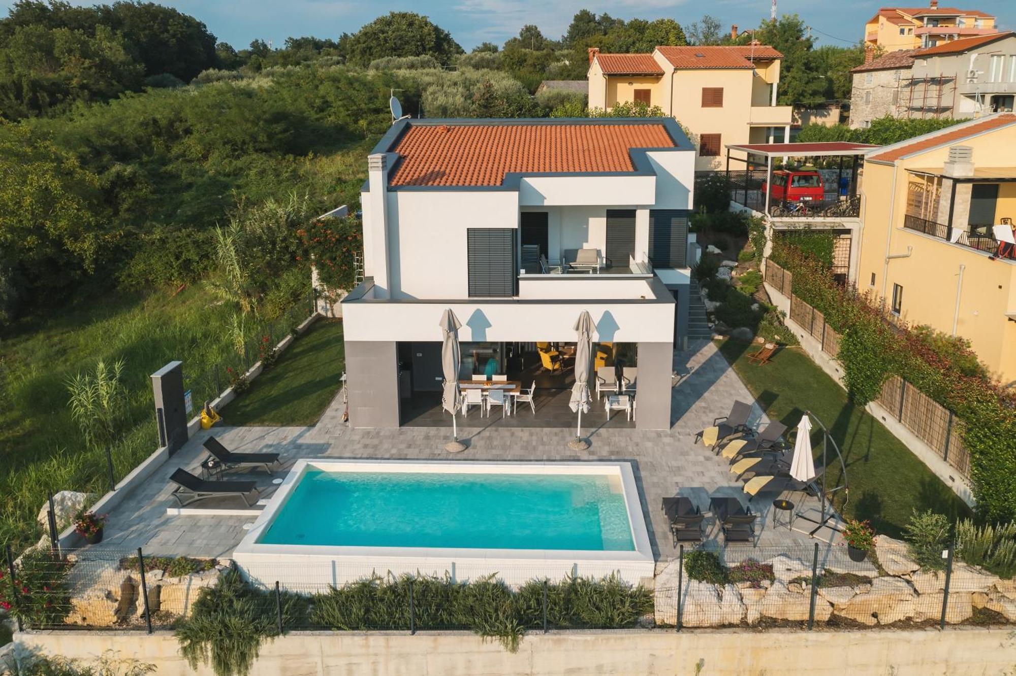 Villa Boiky - Private Pool And Amazing Sea View, Istria Materada Bagian luar foto