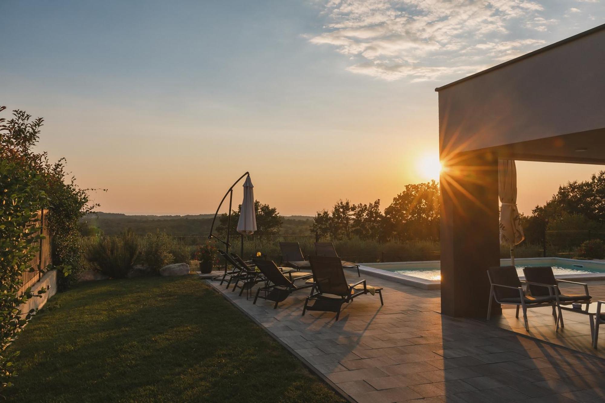Villa Boiky - Private Pool And Amazing Sea View, Istria Materada Bagian luar foto