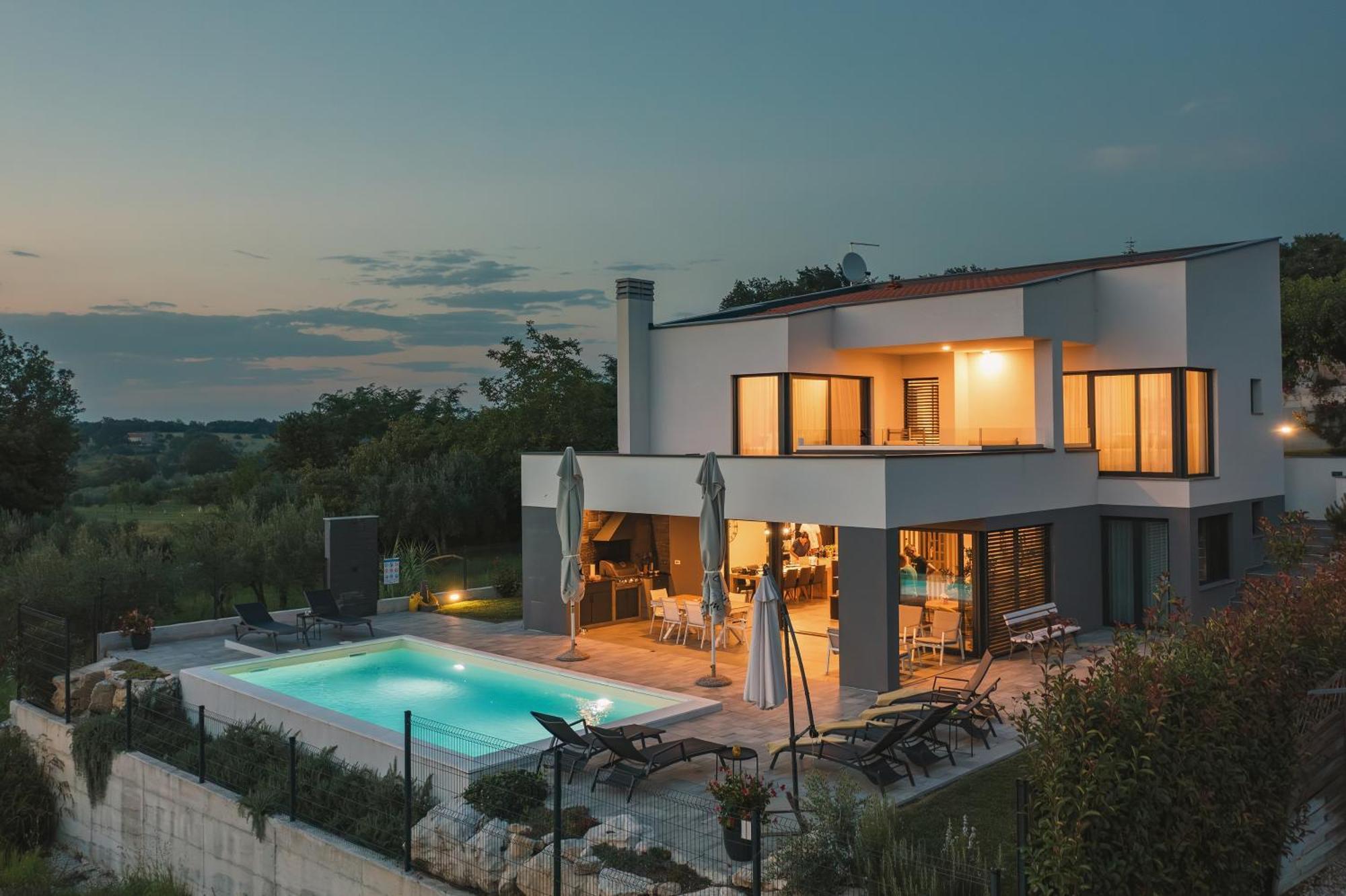 Villa Boiky - Private Pool And Amazing Sea View, Istria Materada Bagian luar foto