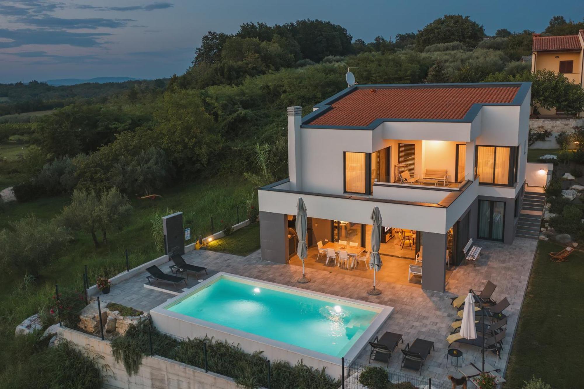 Villa Boiky - Private Pool And Amazing Sea View, Istria Materada Bagian luar foto