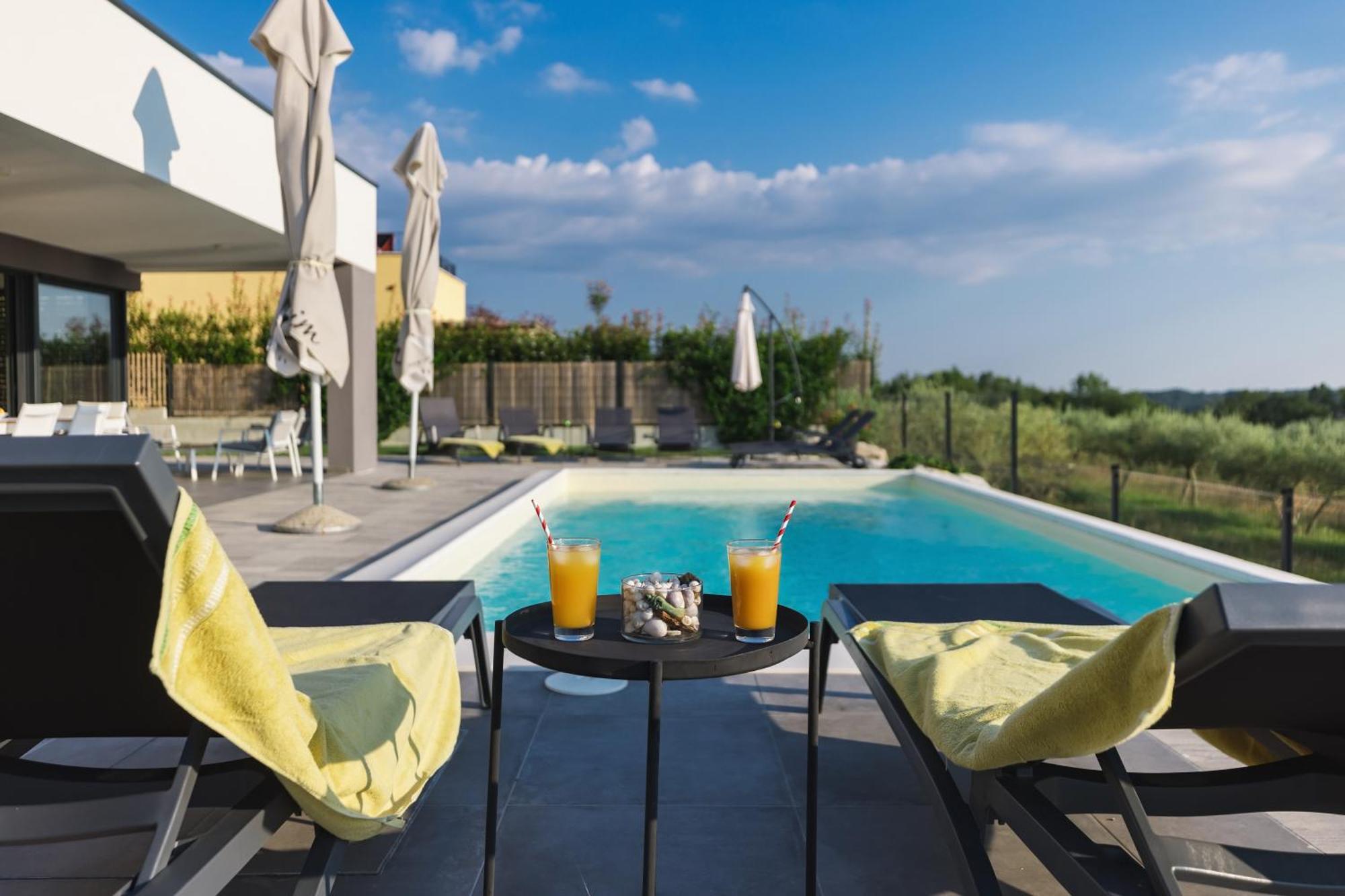 Villa Boiky - Private Pool And Amazing Sea View, Istria Materada Bagian luar foto